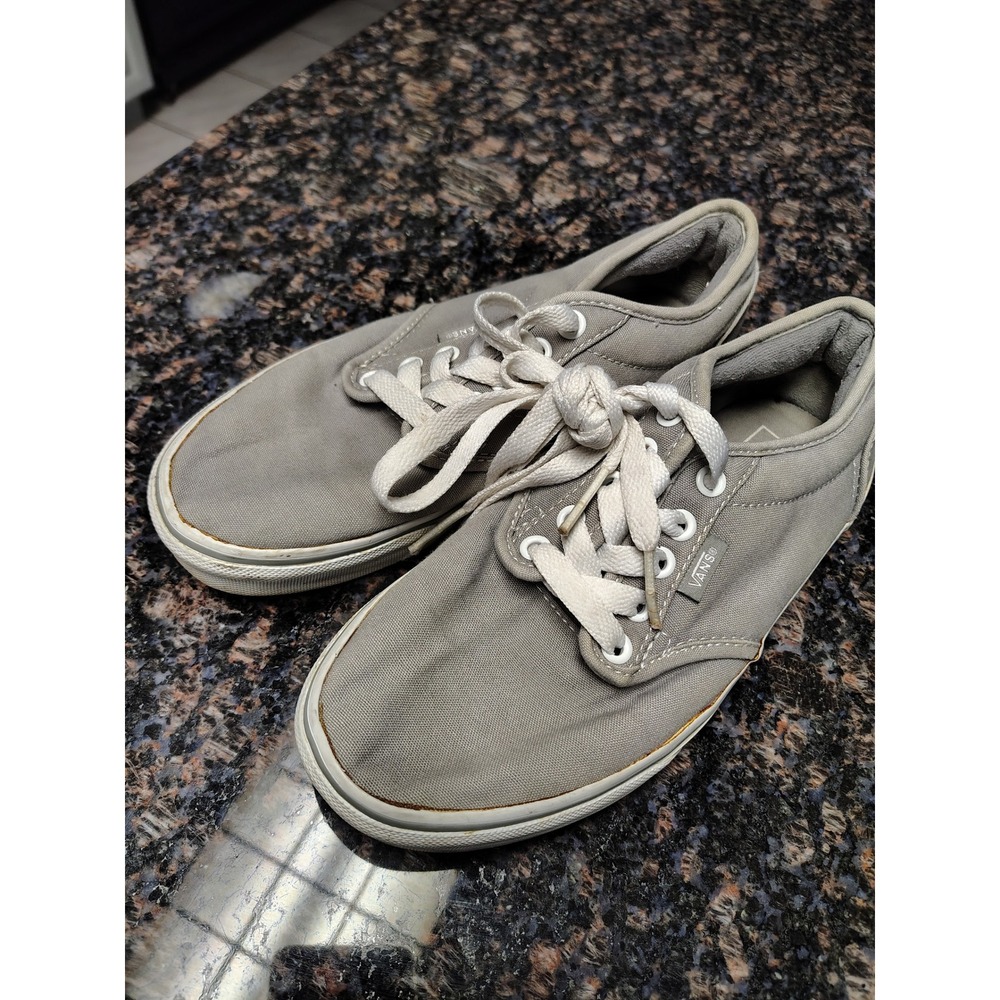 Vans Atwood Low Grey Canvas Skate Shoes Mens 7.5 VN000ZDF7ZJ